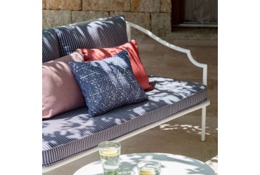 Deco kussen Periwinkel (blauw wit) 45x35