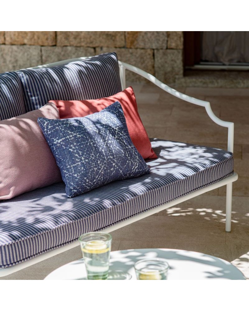 Deco kussen Periwinkel (blauw wit) 45x35