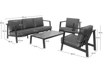 ALBA SOFA LOUNGE SET