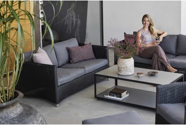 DIAMOND SOFA 2-ZIT WEAVE
