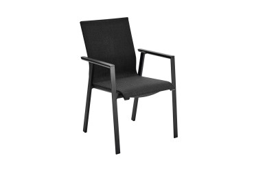 Stapelstoel SOUL black