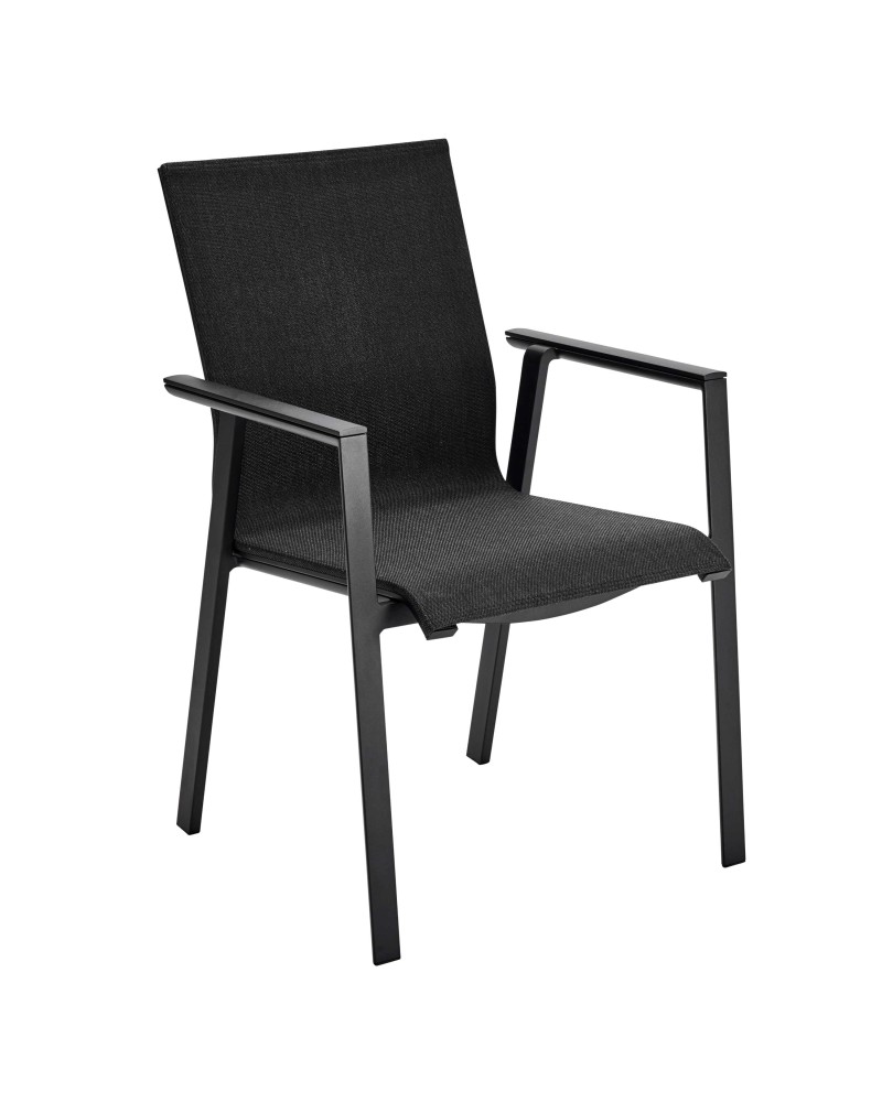 Stapelstoel SOUL black