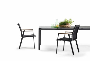 Stapelstoel SOUL black