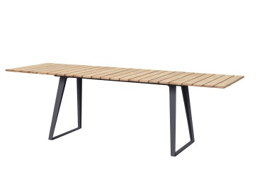 Verlengbare teak tuintafel