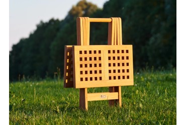 Plooibare Bijzettafel in teak