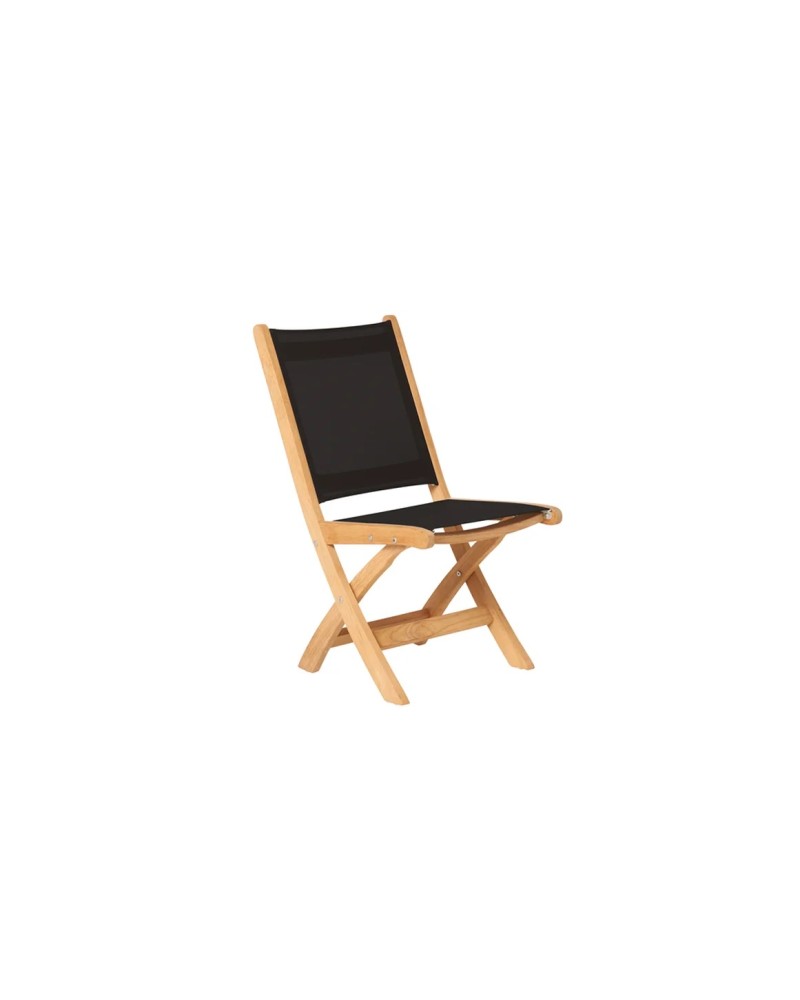 Teak Tuinstoel Kate zwart