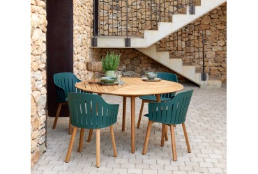 CHOICE TUINSTOEL TEAK GROEN - Toonmodel