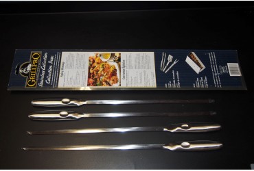 Brochettenspiezen inox - set van 4