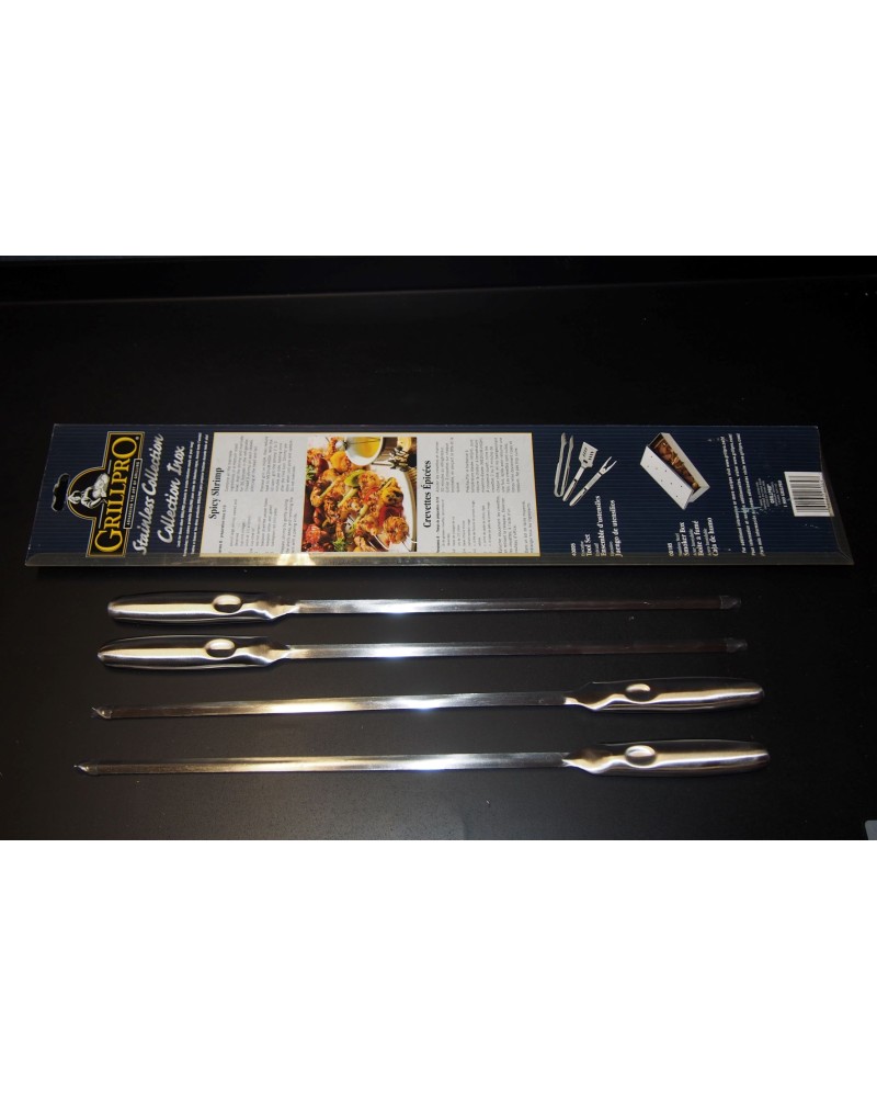 Brochettenspiezen inox - set van 4