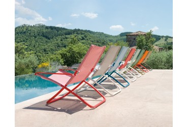 Lounge zetel Snooze ijswit - plooibaar