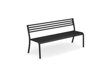 Tuinbank Segno 168 cm in zwart metaal