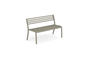 Tuinbank Segno 128 cm in grijsgroen metaal