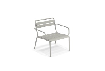 Stapelbare Lounge Stoel Star - cement grijs