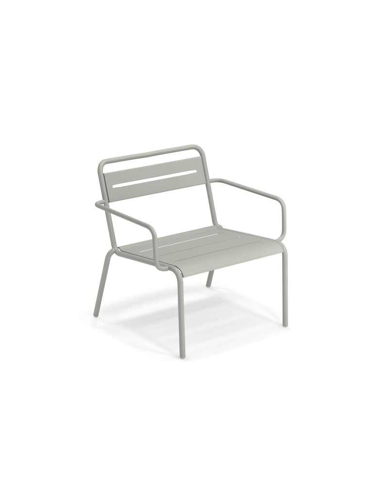 Stapelbare Lounge Stoel Star - cement grijs