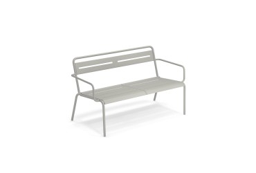 Stapelbare Bank Star 129 cm- cement grijs