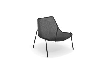 Stapelbare Lounge Zetel Round zwart