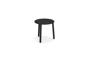 Bijzettafel Yard rond (diam 50) zwart