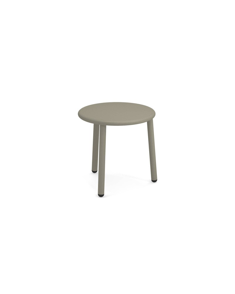 Bijzettafel Yard rond (diam 50) grijs
