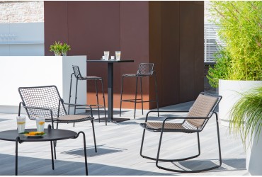 Lounge stoel Rio R50 zwart