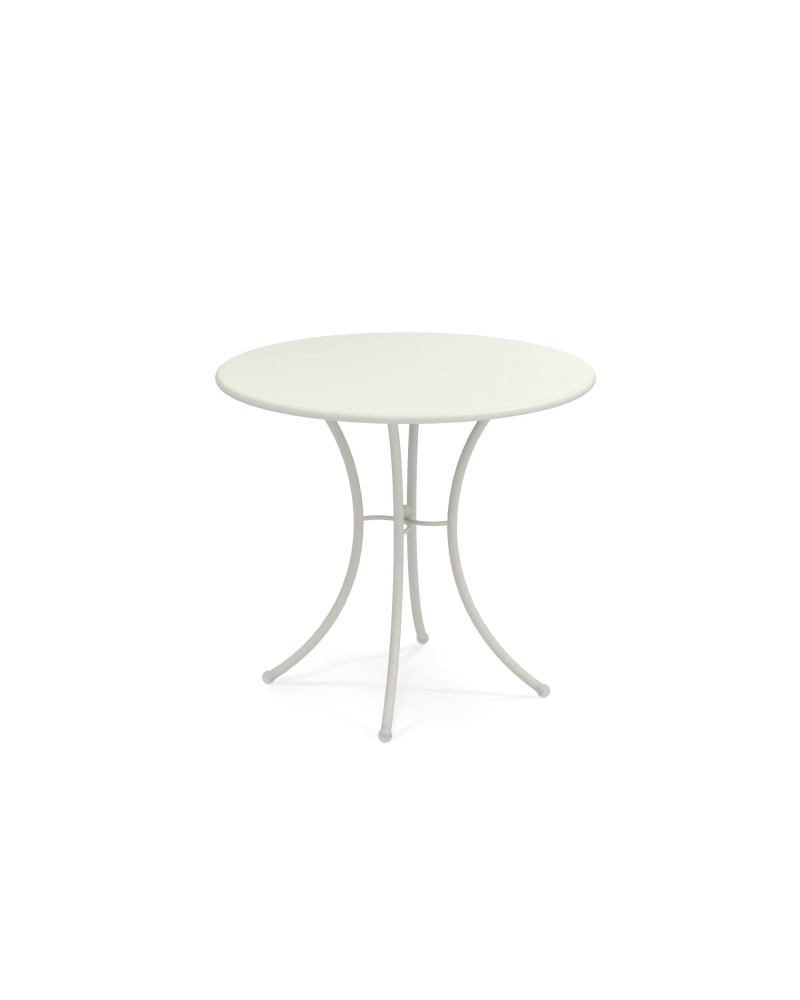 Tuintafel Pigalle diam 80 wit