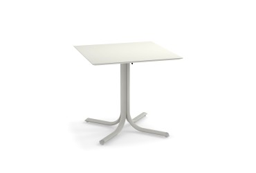 Tuintafel System neerklapbaar 80x80 wit