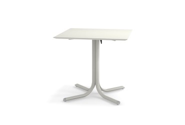 Tuintafel System neerklapbaar 80x80 wit