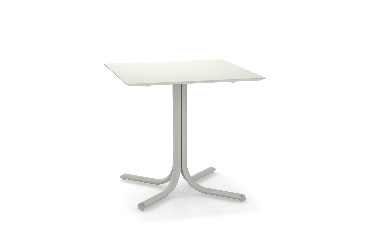 Tuintafel System neerklapbaar 80x80 wit