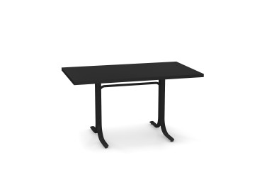 Tuintafel System neerklapbaar 140x80 zwart