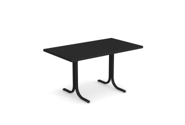 Tuintafel System neerklapbaar 140x80 zwart