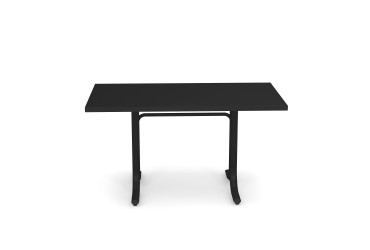 Tuintafel System neerklapbaar 140x80 zwart