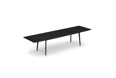Tuintafel Plus4 220+110/90 zwart