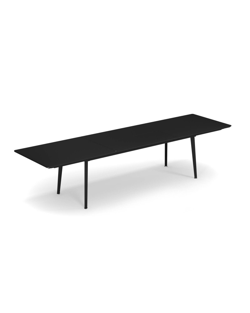Tuintafel Plus4 220+110/90 zwart