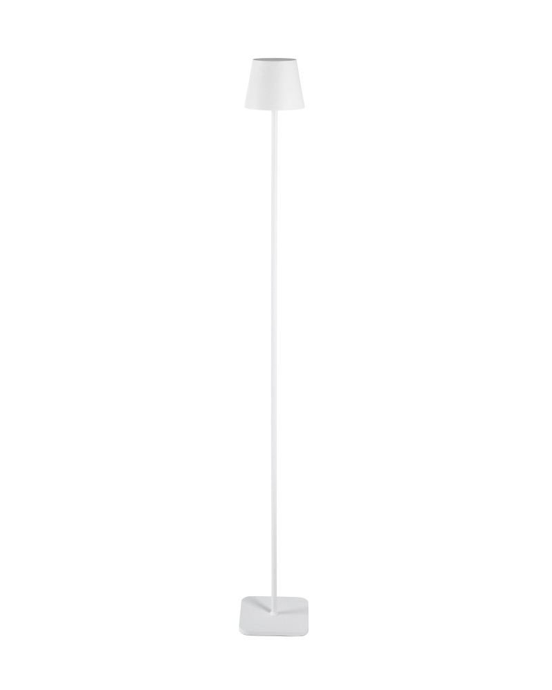 Buiten oplaadbare led lamp Glimm groot wit