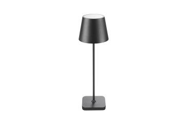 Buiten oplaadbare led tafellamp Glimm klein zwart