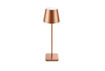 Buiten oplaadbare led tafellamp Glimm klein bruin