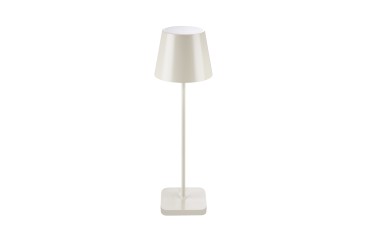 Buiten oplaadbare led tafellamp Glimm klein beige