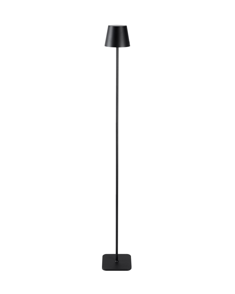 Buiten oplaadbare led lamp Glimm groot zwart