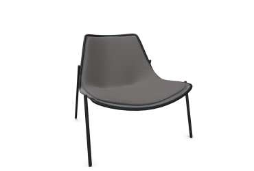 Zit- en rugkussen Lounge Round grijs