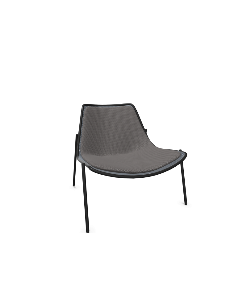 Zit- en rugkussen Lounge Round grijs