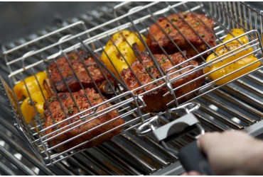 Dubbele barbecuerooster met afneembaar handvat