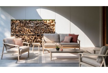 DAVID 2-zit outdoor lounge in teak - Toonmodel