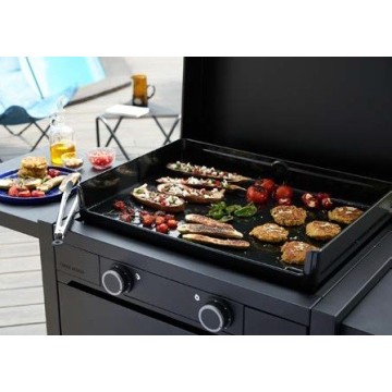 Plancha's zuiders buiten koken